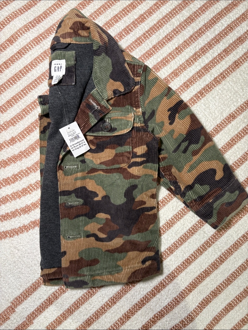 Gap Kids Camo Corduroy Jacket